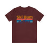 Ski Bum T-Shirt - Mountain Sunset Unisex Ski Bum Shirt
