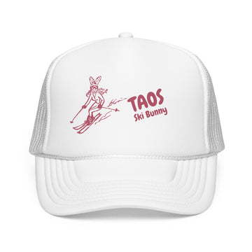 Buy white Taos, New Mexico Ski Bunny Foam Trucker Hat
