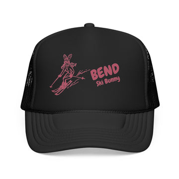 Bend, Oregon Ski Bunny Foam Trucker Hat - 0