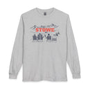 Stowe, Vermont Après-ski Long Sleeve Shirt - Mountain Retro Skiing-1