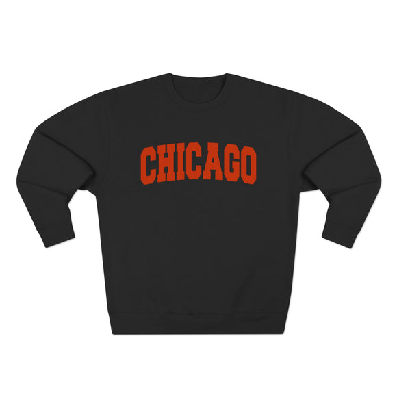 Chicago Retro Orange Crewneck Sweatshirt