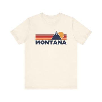 Buy natural Retro Montana T-shirt, Mountain Tee, Vintage Montana Unisex Jersey Shirt, Outdoor Hiking Apparel