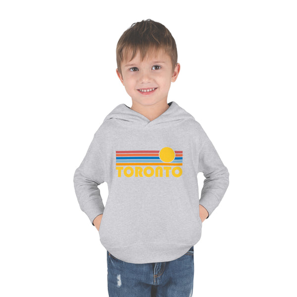 Toronto, Canada Toddler Hoodie - Retro Sunrise Unisex Toronto Toddler Sweatshirt