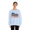 Vermont Sweatshirt Retro Mountains, Vermont Unisex Graphic Crewneck
