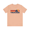 Retro Truckee, California T-shirt, Mountain Tee, Vintage Truckee Unisex Jersey Shirt, Outdoor Hiking Apparel