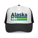 Alaska Retro Trees Trucker Hat - Vintage Style Alaska Cap-1