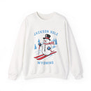Jackson Hole, Wyoming Sweatshirt - Ski Snowman Graphic Crewneck-1