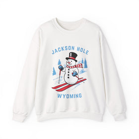 Jackson Hole, Wyoming Sweatshirt - Ski Snowman Graphic Crewneck