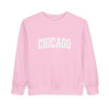 Chicago, Illinois Toddler Sweatshirt - Chicago Toddler Crewneck Sweatshirt