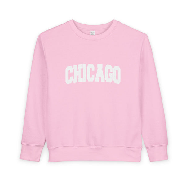 Chicago, Illinois Toddler Sweatshirt - Chicago Toddler Crewneck Sweatshirt