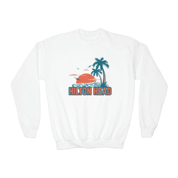 Buy white Hilton Head, South Carolina Youth Sweatshirt - Unisex Kid's Hilton Head Sweatshirt