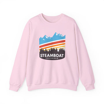 Steamboat, Colorado Sweatshirt - Unisex Retro Crewneck Steamboat Sweatshirt - 0