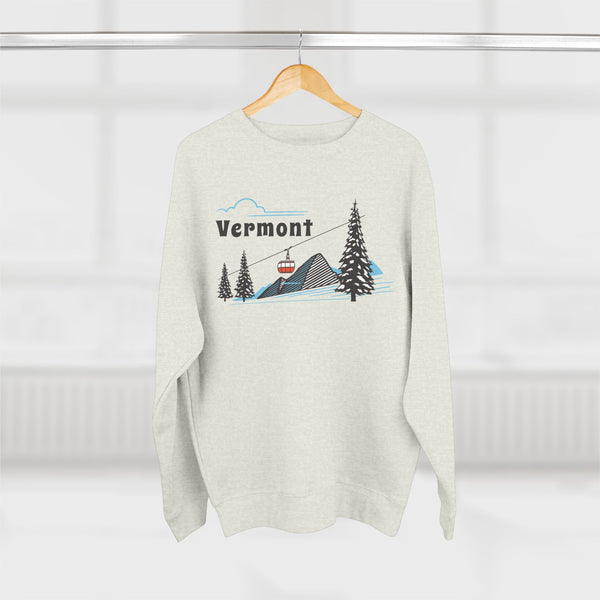 Premium Vermont Sweatshirt Unisex Crewneck, Premium Sweatshirt, Crewneck Jumper, Ski Resort Apparel