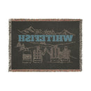 Whitefish, Montana Ski Town Throw Blanket | Mountain Woven Blanket-5