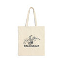 Steamboat, Colorado Cotton Canvas Tote Bag - 15" x 16"-1