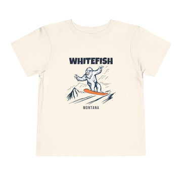 Whitefish, Montana Yeti Snowboard Toddler Tee