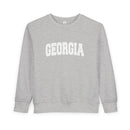 Georgia Toddler Sweatshirt - Georgia Toddler Crewneck Sweatshirt-1