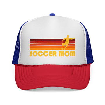 Buy blue-red Soccer Mom Trucker Cap | Trucker Caps