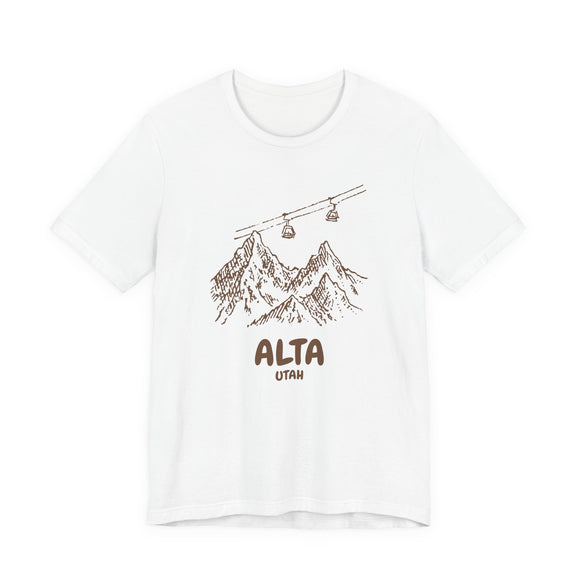 Alaska Mountain T-Shirt — Vintage Gondola Ski Mountain Tee