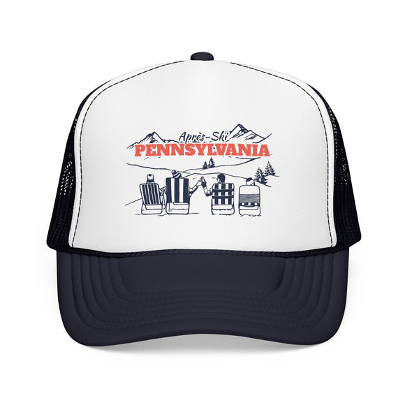Pennsylvania Après-ski Trucker Hat — Foam Mesh Cap