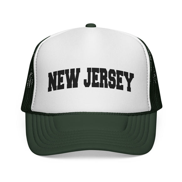 New Jersey Retro Collegiate Style Trucker Hat