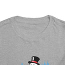 Vermont Toddler Skiing Snowman Graphic Tee - Kids Vermont Shirt-11