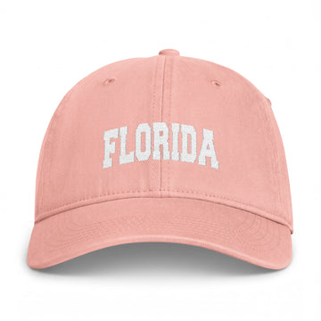 Buy peachy Florida Washed Baseball Cap - Vintage Coastal Comfort Colors