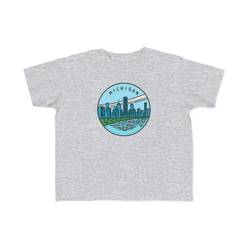 Buy heather Michigan Toddler T-Shirt - Unisex Toddler Michigan Shirt