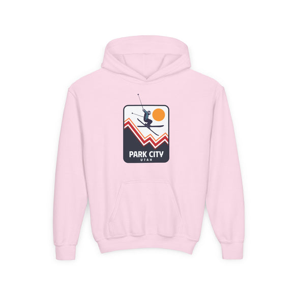Park City, Utah Youth Hoodie - Snow Skiing Park City, Utah Kids Sweatshirt