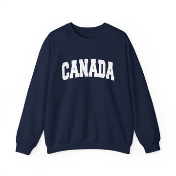 Buy navy Canada Sweatshirt - Unisex Graphic Crewneck