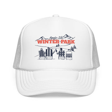 Buy white Winter Park, Colorado Après-ski Trucker Hat — Foam Mesh Cap