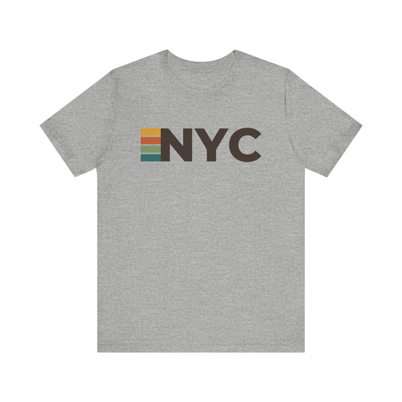 New York City, New York tee - NYC t shirt retro stripes