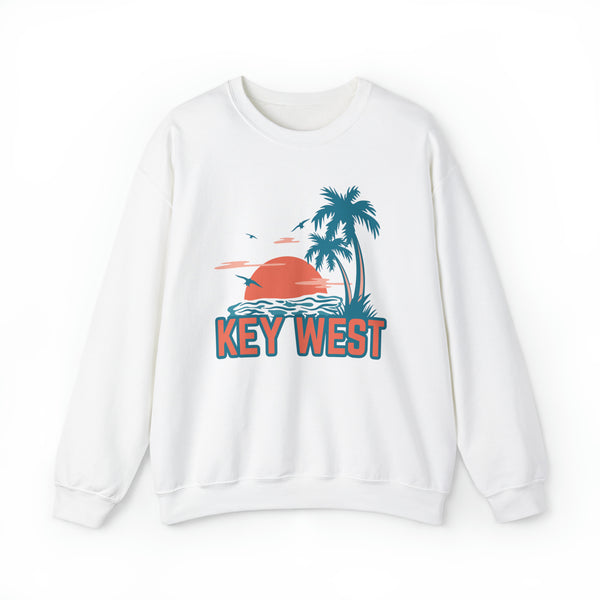 Key West, Florida Sweatshirt - Unisex Palm Tree Key West Sweatshirt