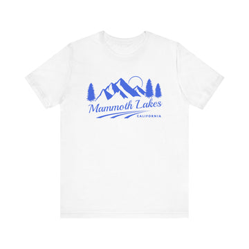 Buy white Mammoth Lakes, California T-Shirt - Retro Mountain Unisex Mammoth Lakes Shirt