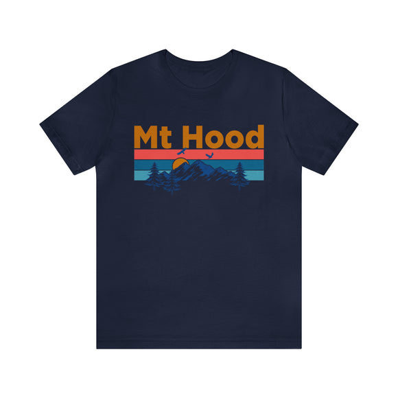 Mt Hood, Oregon Shirt - Mountain Sunset Unisex Mt Hood T-Shirt