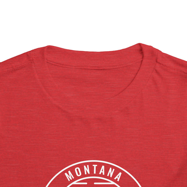 Montana Toddler T-Shirt - Retro Mountain Unisex Toddler Montana Shirt