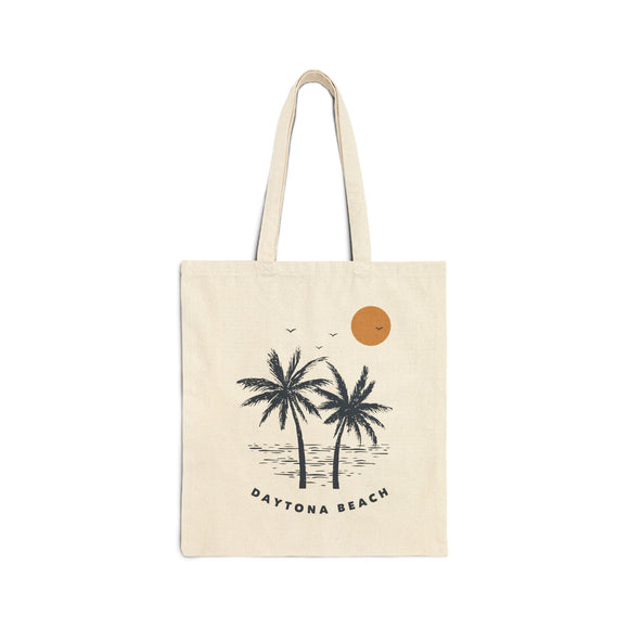 Daytona Beach, Florida Tote Bag - Cotton Canvas Daytona Beach Bag