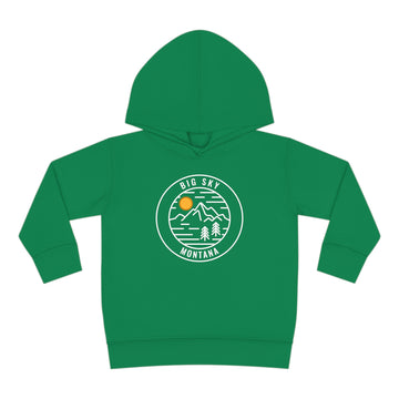 Big Sky, Montana Toddler Hoodie - Unisex Big Sky Toddler Sweatshirt
