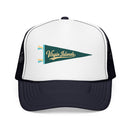Virgin Islands National Park Pennant Trucker Hat — Vintage Foam Mesh Cap-1