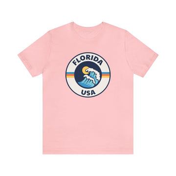 Buy pink Florida T-Shirt - Unisex Florida Shirt - Wave Circle