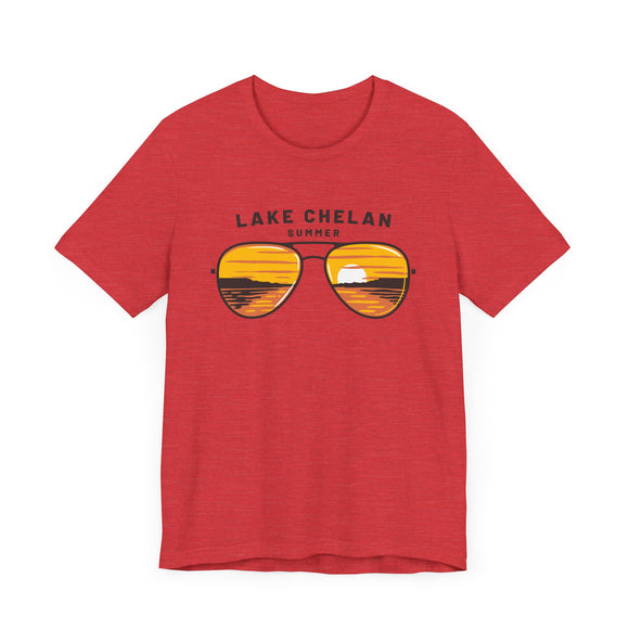Lake Chelan, Washington T Shirt - Sunglasses Lake Graphic Tee