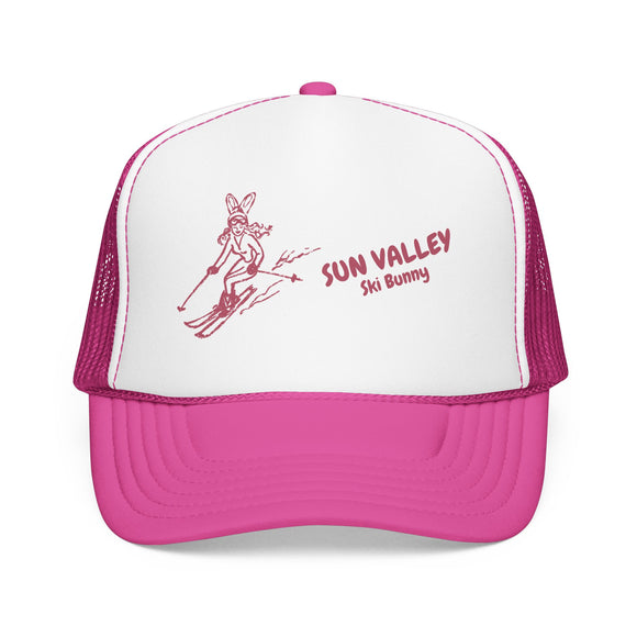 Sun Valley, Idaho Ski Bunny Foam Trucker Hat