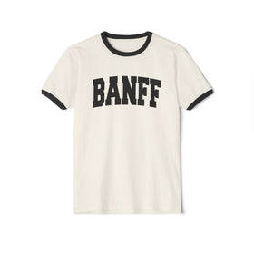 Banff, Canada Cotton Ringer Graphic Tee - Unisex Banff T Shirt, Vintage Style Tee, Men's/Women's Tee