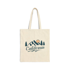 California Cotton Canvas Tote Bag - 15" x 16"