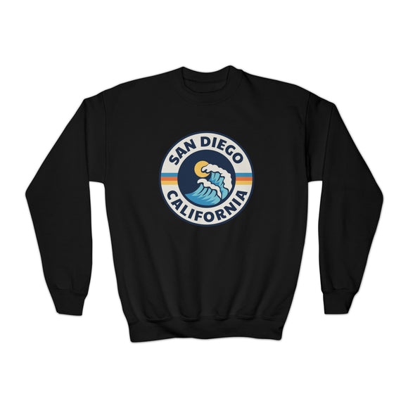 San Diego, California Youth Sweatshirt - Unisex Kid's San Diego Crewneck Sweatshirt