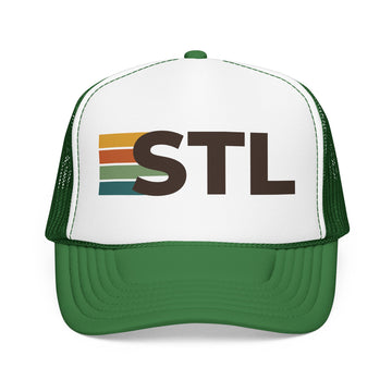 Buy kelly-white-kelly St. Louis, Missouri Trucker Hat - STL retro cap