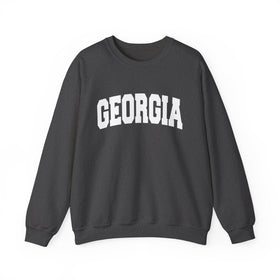 Buy dark-heather Georgia Sweatshirt - Unisex Graphic Crewneck