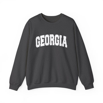 Buy dark-heather Georgia Sweatshirt - Unisex Graphic Crewneck