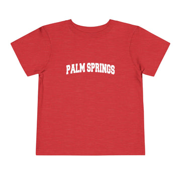 Buy heather-red Palm Springs, California Toddler Graphic Tee - Kids Palm Springs Vacation T-Shirt