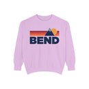 Bend, Oregon Mountain Stripes Sweatshirt | Comfort Colors - 100% Cotton-6